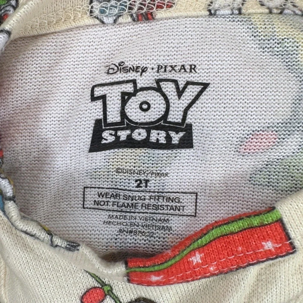 Disney/Pixar Toy Story Christmas Pajamas with Woody, Buzz, Rex, Slinky Size 2T